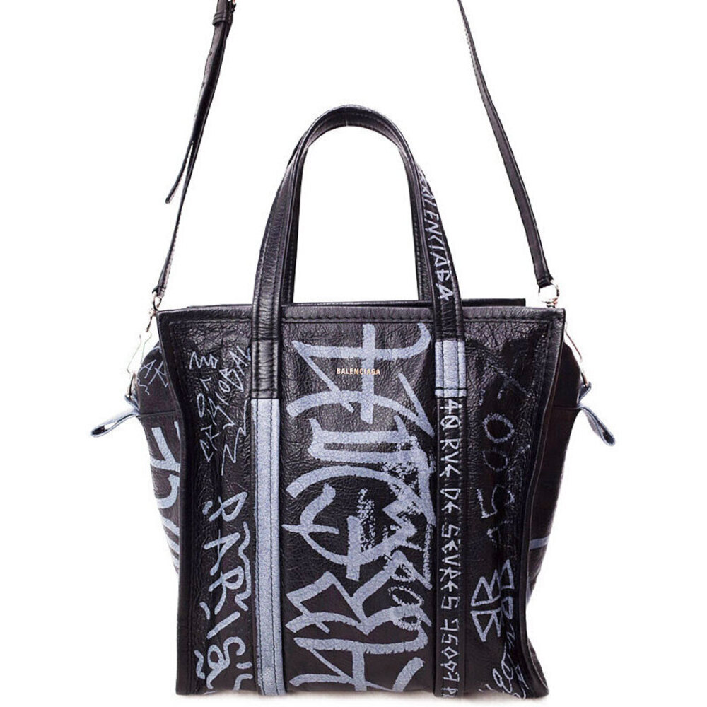 Balenciaga Shoulder Bag Graffiti Bazaar Shopper - Picture 2 of 9